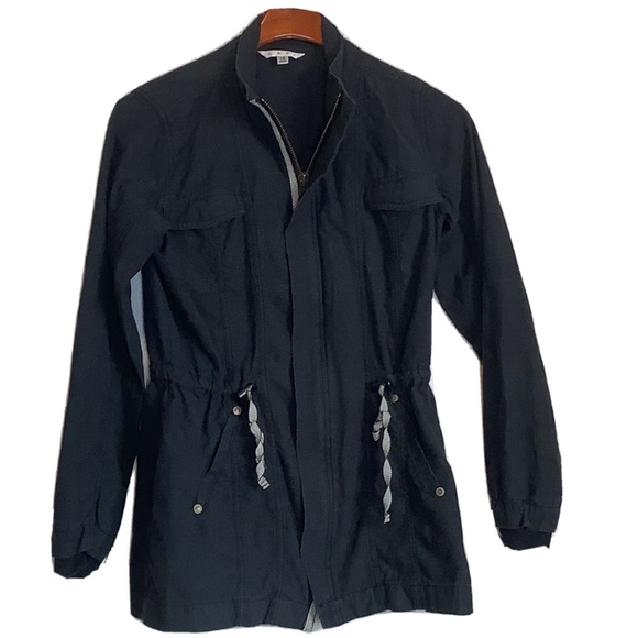 Cabi Womens Jacket x-Small Gray Military Utility Weekend Anorak Cotton #209 Coat - Picture 2 of 7